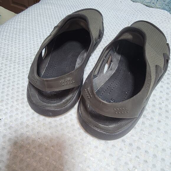 CROCS EUC MENS SZ 10 SWIFTWATER MESH DECK SANDALS - Picture 3 of 8